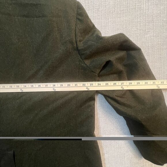 Vintage Lands’ End 46L Tiroler Loden Wool Sport Coat Made in USA Olive Green - Picture 7 of 11